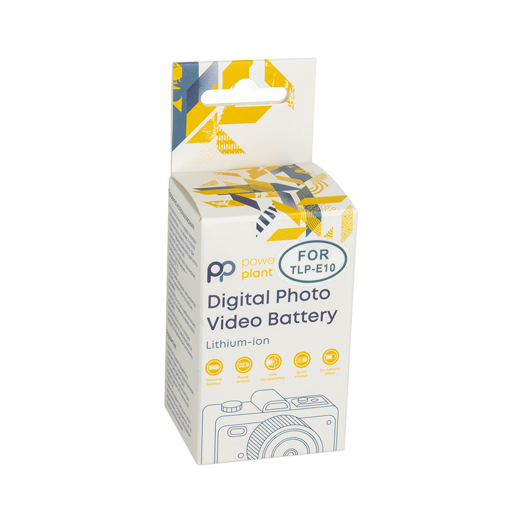 Акумулятор до фото/відео PowerPlant Canon TLP-E10 1020mAh з кабелем Type-C (CB971275) - изображение 3