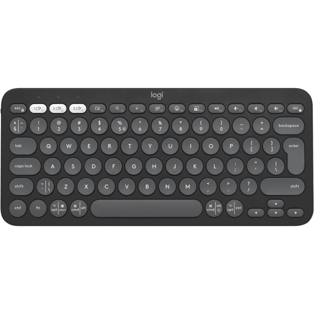 Клавіатура Logitech K380s Multi-Device Bluetooth UA Graphite (920-011851) - зображення 1