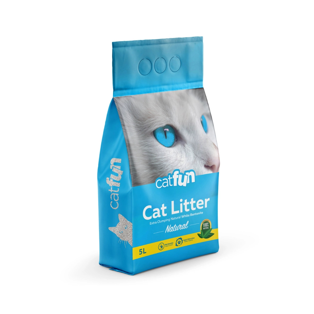 Наповнювач для туалету Catfun бентонітовий натуральний 5 л (8683655071520) - изображение 1