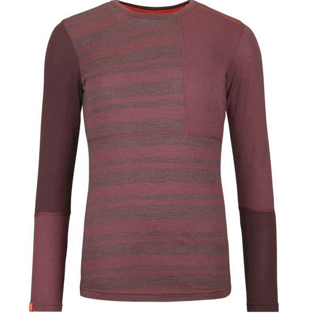 Термокофта Ortovox 185 Rock'n'Wool Long Sleeve Wms mountain rose - M (025.001.1019) - зображення 1