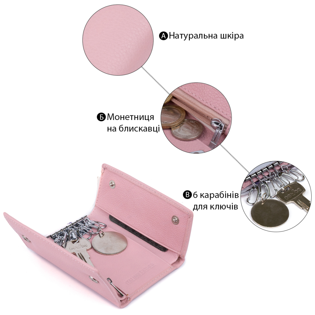 Гаманець ST Leather Рожевий (19227) - зображення 4