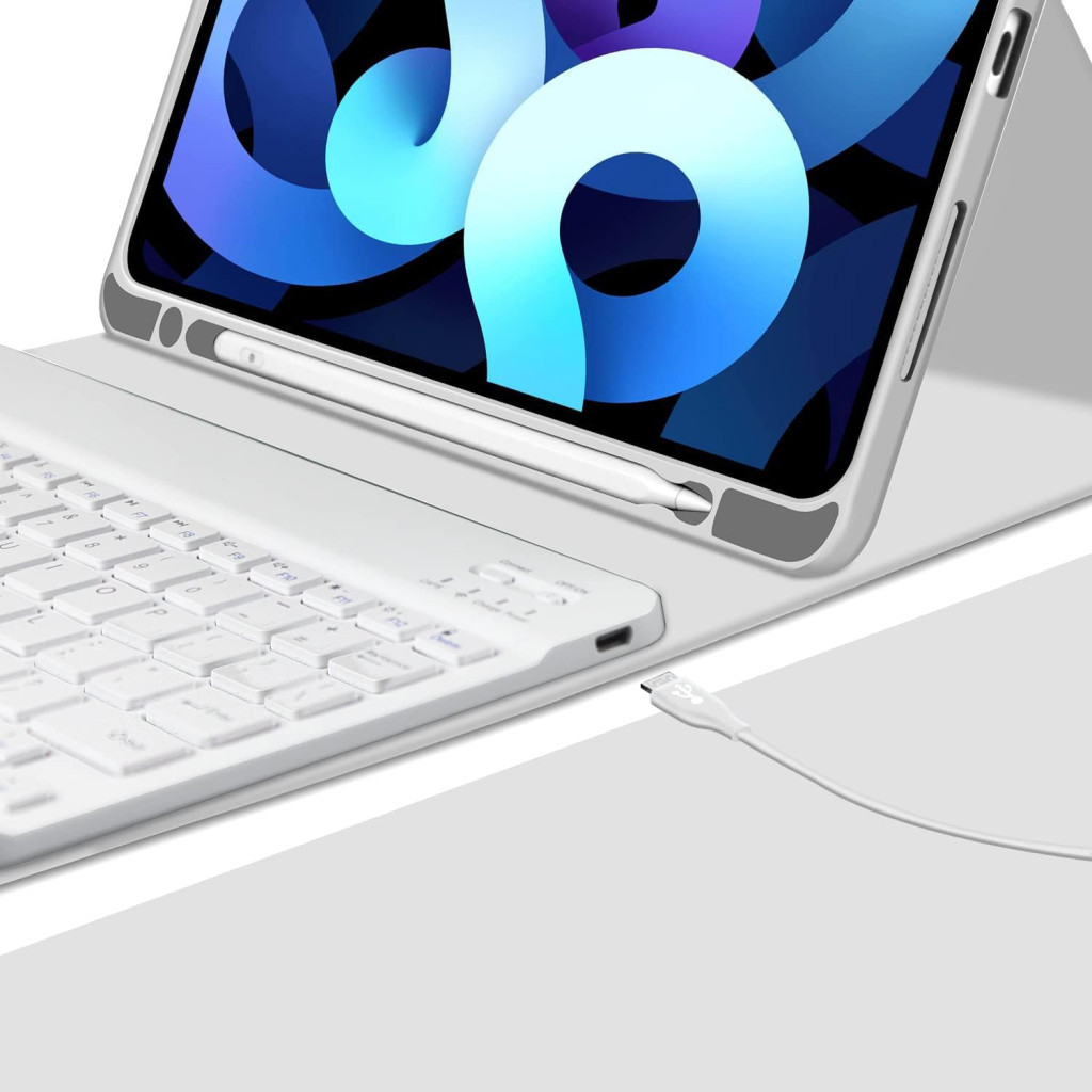 Чохол до планшета BeCover Keyboard Apple iPad Air (4/5) 2020/2022 10.9" Gray (711145) - зображення 4