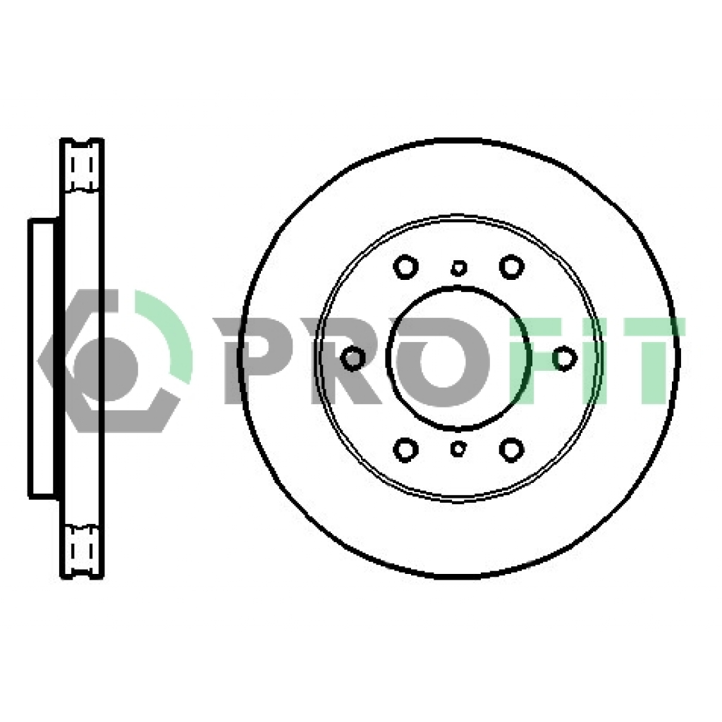 Гальмівний диск Profit 5010-1384 - зображення 1
