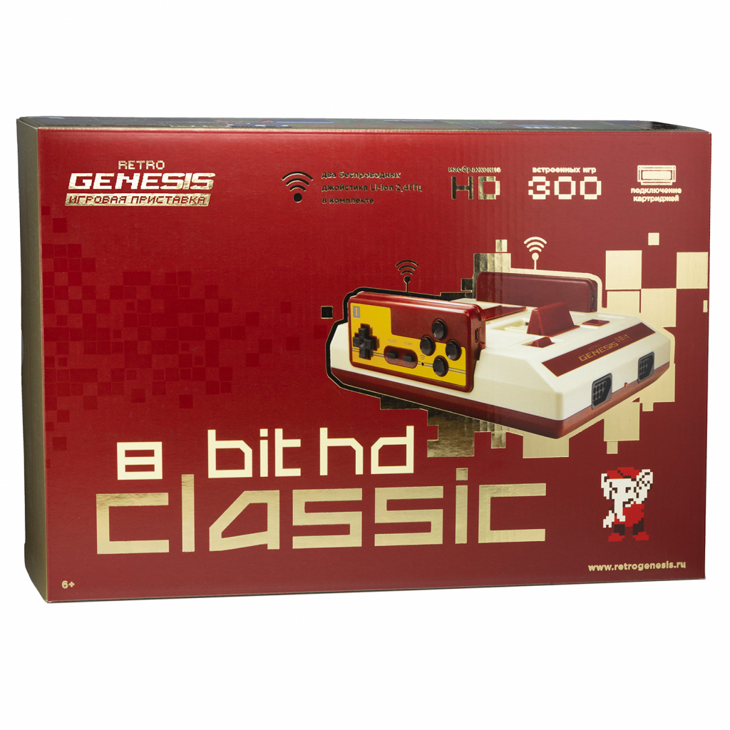 Ігрова консоль Retro Genesis 8 Bit HD Classic (300 ігор, 2 бездротови (CONSKDN89) - зображення 4