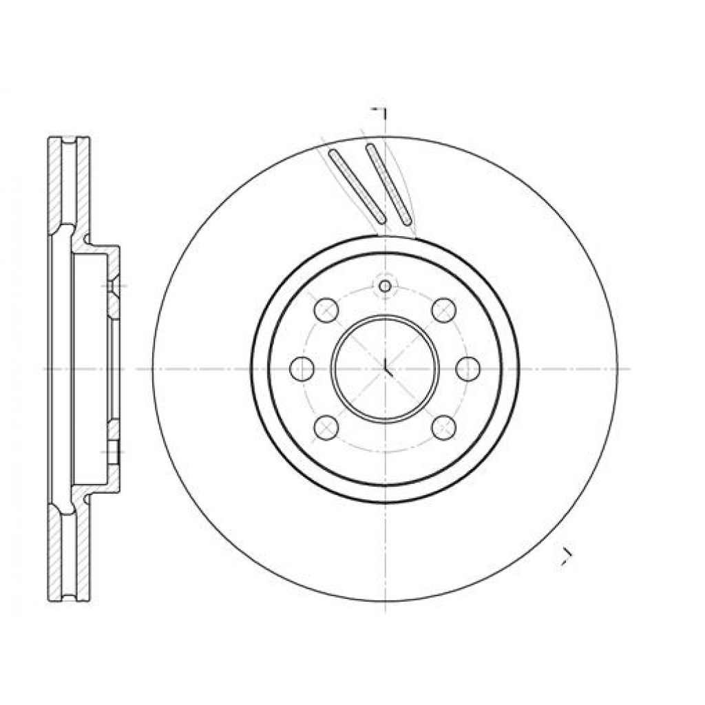 Гальмівний диск REMSA 6684.10 - зображення 1