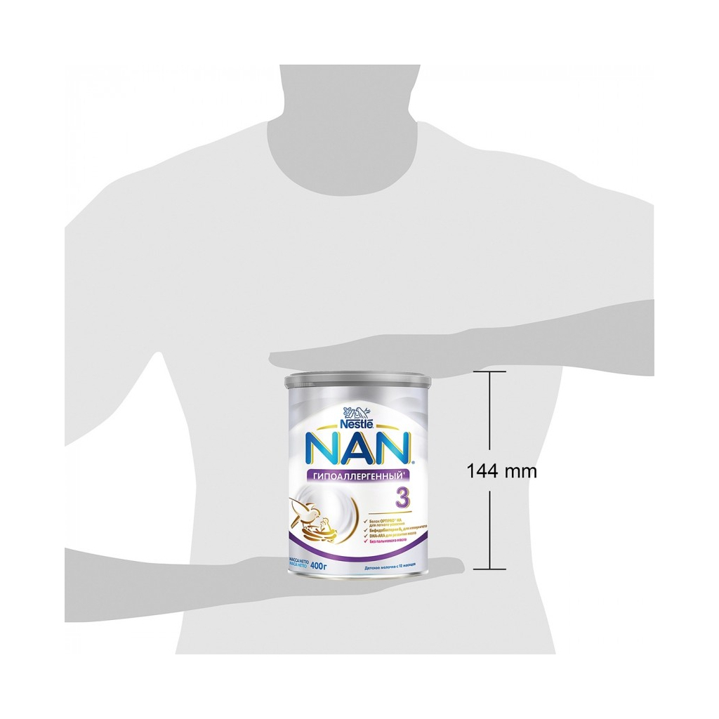 Дитяча суміш Nestle NAN 3 Гіпоалергенний +12 мiс. 400 г (7613034080028) - зображення 5