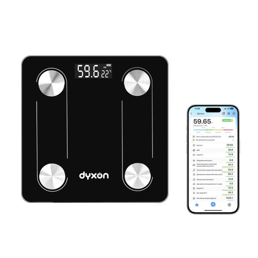 Ваги підлогові DYXON MEGASCALES 100 Black (DXNVGMGSCLS100B) - зображення 3