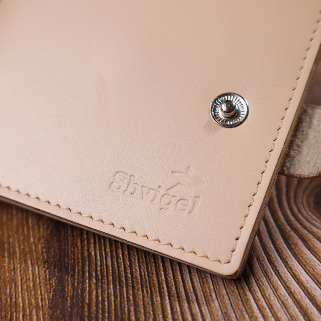Гаманець Shvigel Шкіряний Молочний (16623) - зображення 11