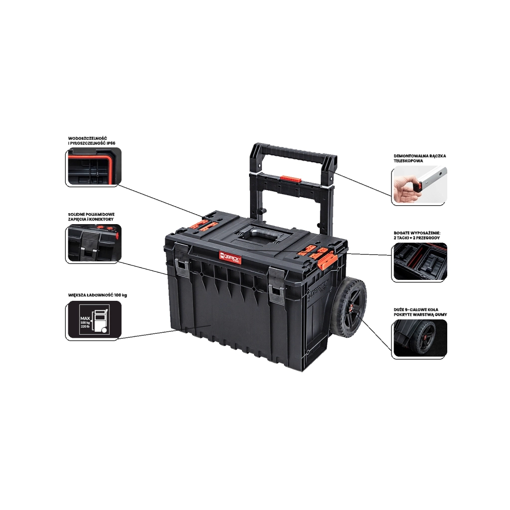 Ящик для інструментів QBRICK SYSTEM ONE Cart 2.0 (SKRWQCOCCZAPG003) - зображення 3