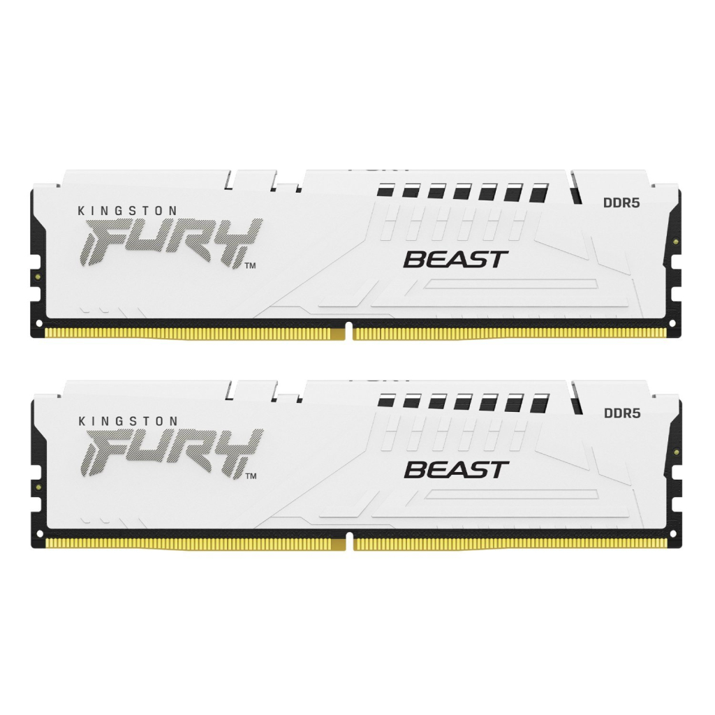Модуль пам'яті для комп'ютера DDR5 32GB (2x16GB) 6800 MHz Beast White EXPO Kingston Fury (ex.HyperX) (KF568C34BWEK2-32) - зображення 1