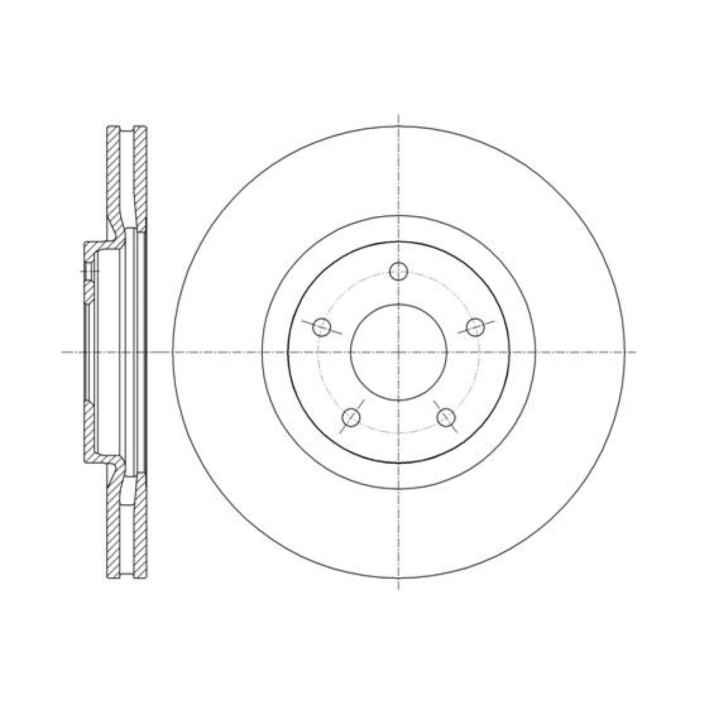 Гальмівний диск REMSA 61349.10 - зображення 1