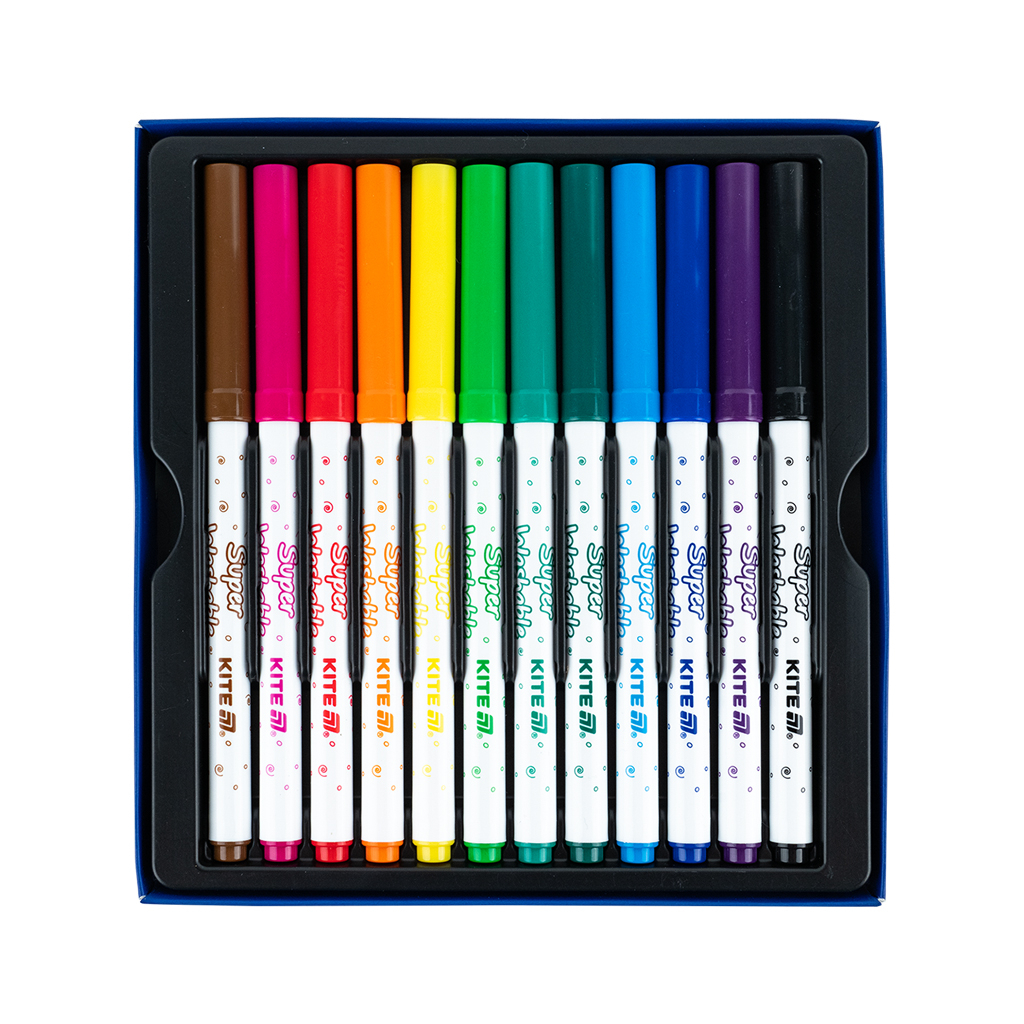 Фломастери Kite Creative Superwashable 12 кольорів (K-1152) - зображення 3