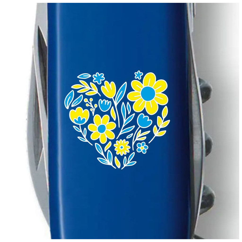 Ніж Victorinox Spartan Ukraine 91 мм Квіткове серце (1.3603.2_T1246u) - зображення 3