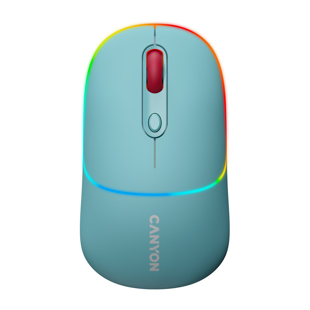 Мишка Canyon MW-22 Dual Band RGB Wireless Dark Cyan (CNS-CMSW22DC) - зображення 2