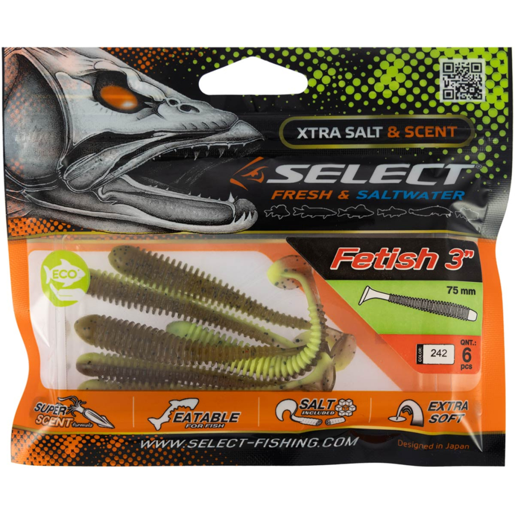 Силікон рибальський Select Fetish 3" 242 (6 шт/уп) (1870.71.22) - зображення 2