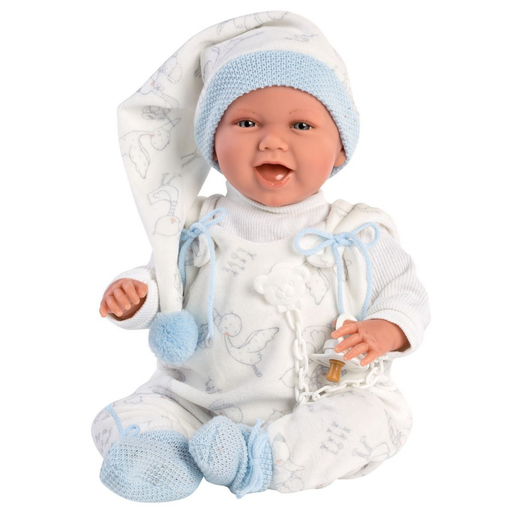 Пупс Llorens Mimo sonrisas capazo ciguena azul, 42 см (74005) - зображення 6