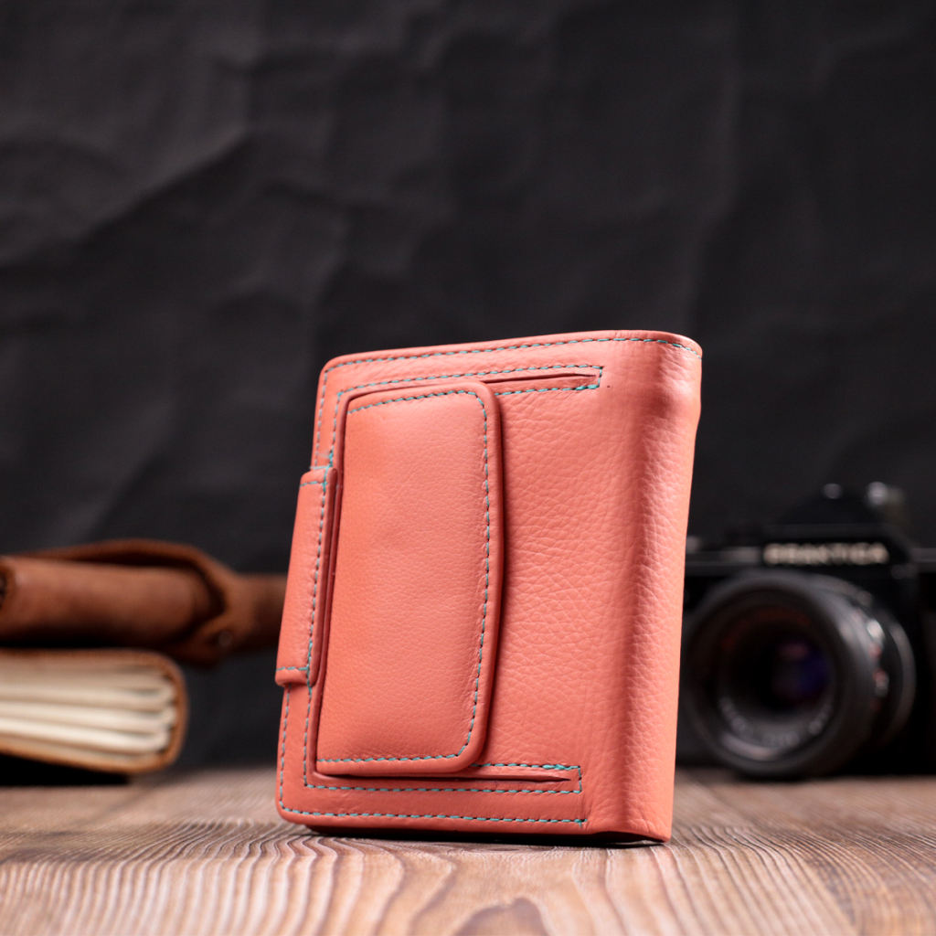 Гаманець ST Leather Шкіряний Помаранчевий (19458) - зображення 10