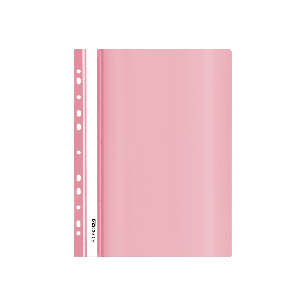 Папка-швидкозшивач Economix А4 з перфорацією, фактура "глянець", пастельна рожева (E31510-89) - зображення 1