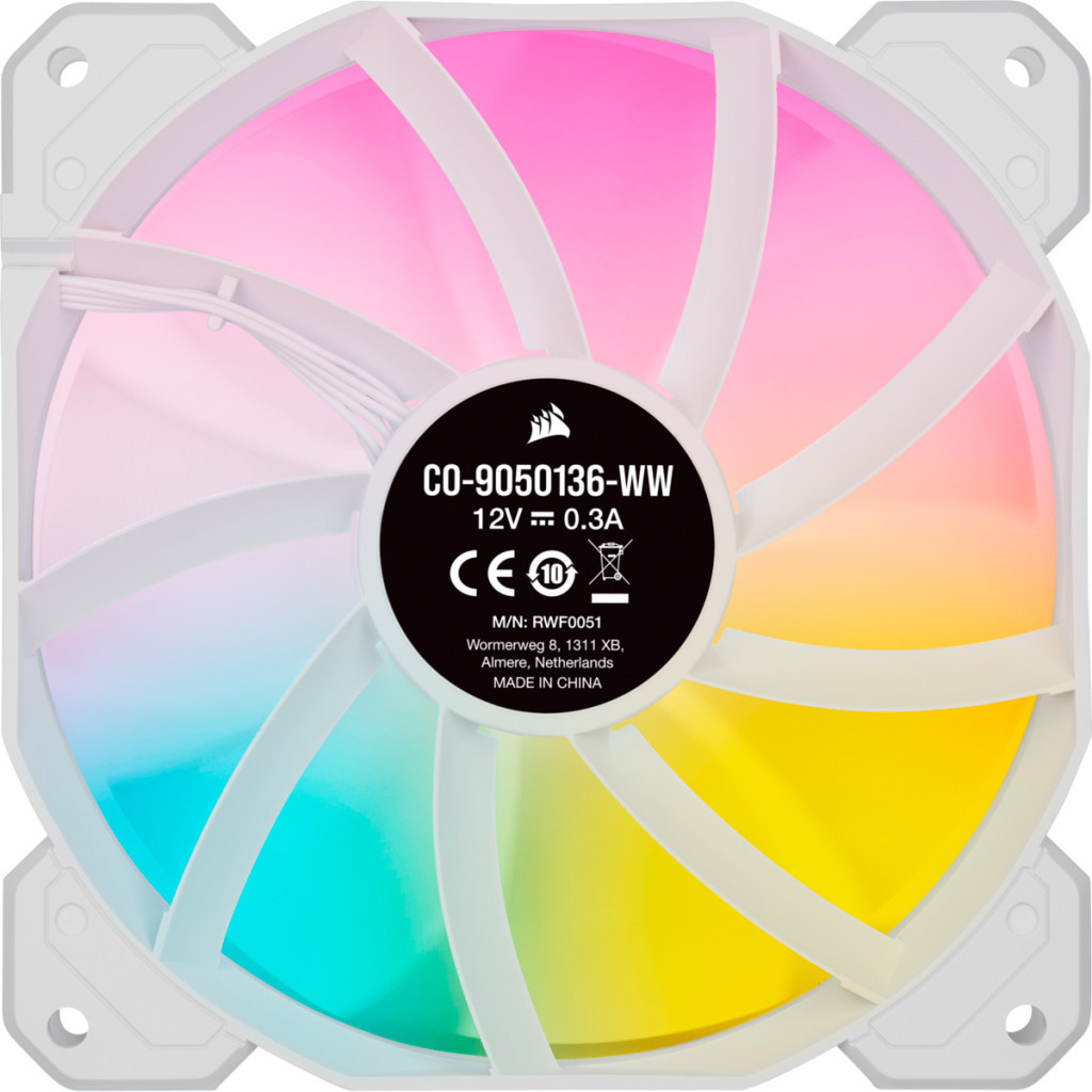 Кулер до корпусу Corsair SP120 RGB ELITE White (CO-9050137-WW) - зображення 3