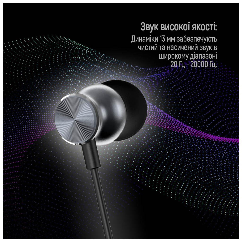 Навушники ColorWay 3.5 mm Wired Earphone UrbanBeat Black (CW-WD03BK) - зображення 11