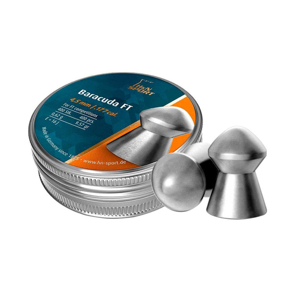 Пульки H&N Baracuda FT 4,51 мм , 0.62 г, 400шт/уп (92294510004) - зображення 1