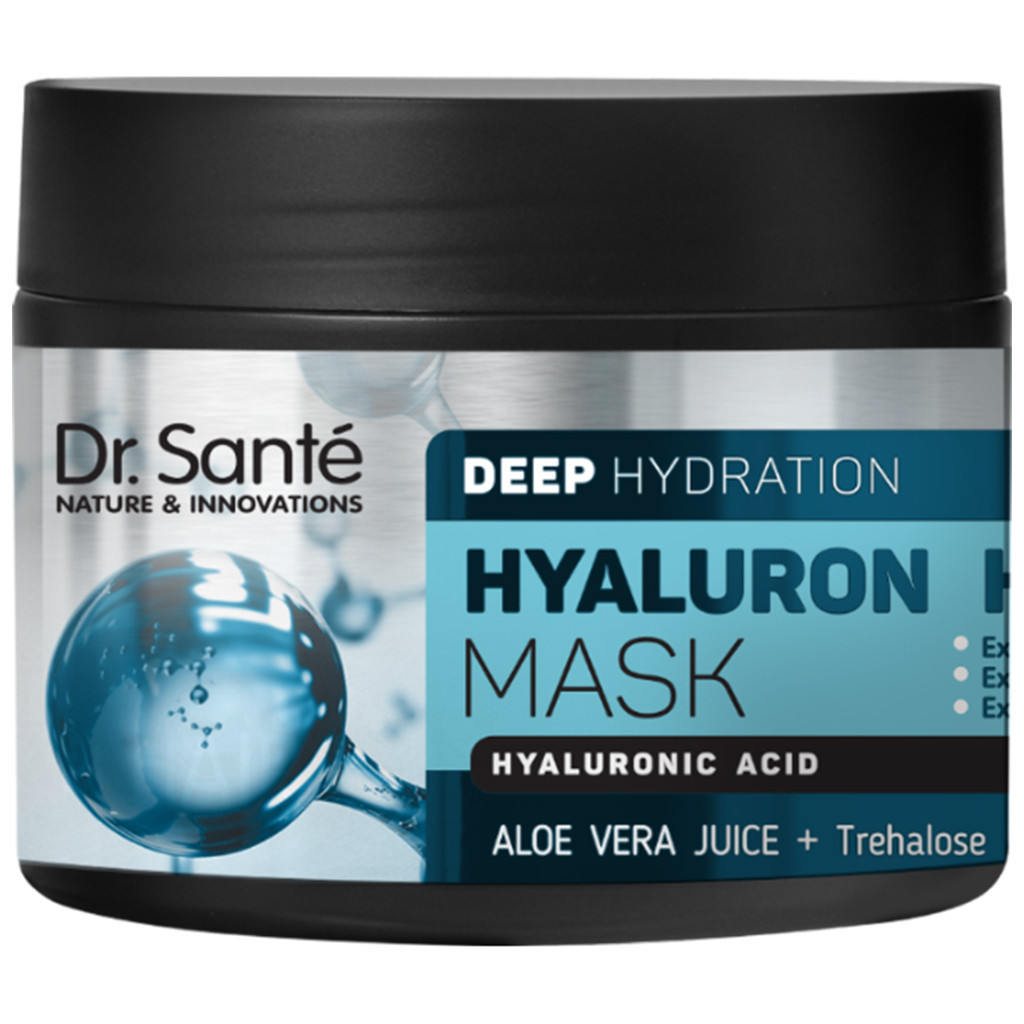 Маска для волосся Dr. Sante Hyaluron Hair Deep Hydration для глибокого зволоження волосся 300 мл (8588006040227) - изображение 1