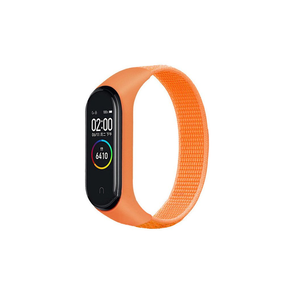 Ремінець до фітнес браслета BeCover Nylon Style для Xiaomi Mi Smart Band 5/6 Orange (705427) - зображення 1