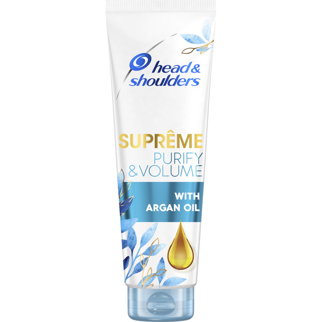 Кондиціонер для волосся Head & Shoulders Supreme Очищення + Об'єм з аргановою олією 220мл (8001841412054) - зображення 1