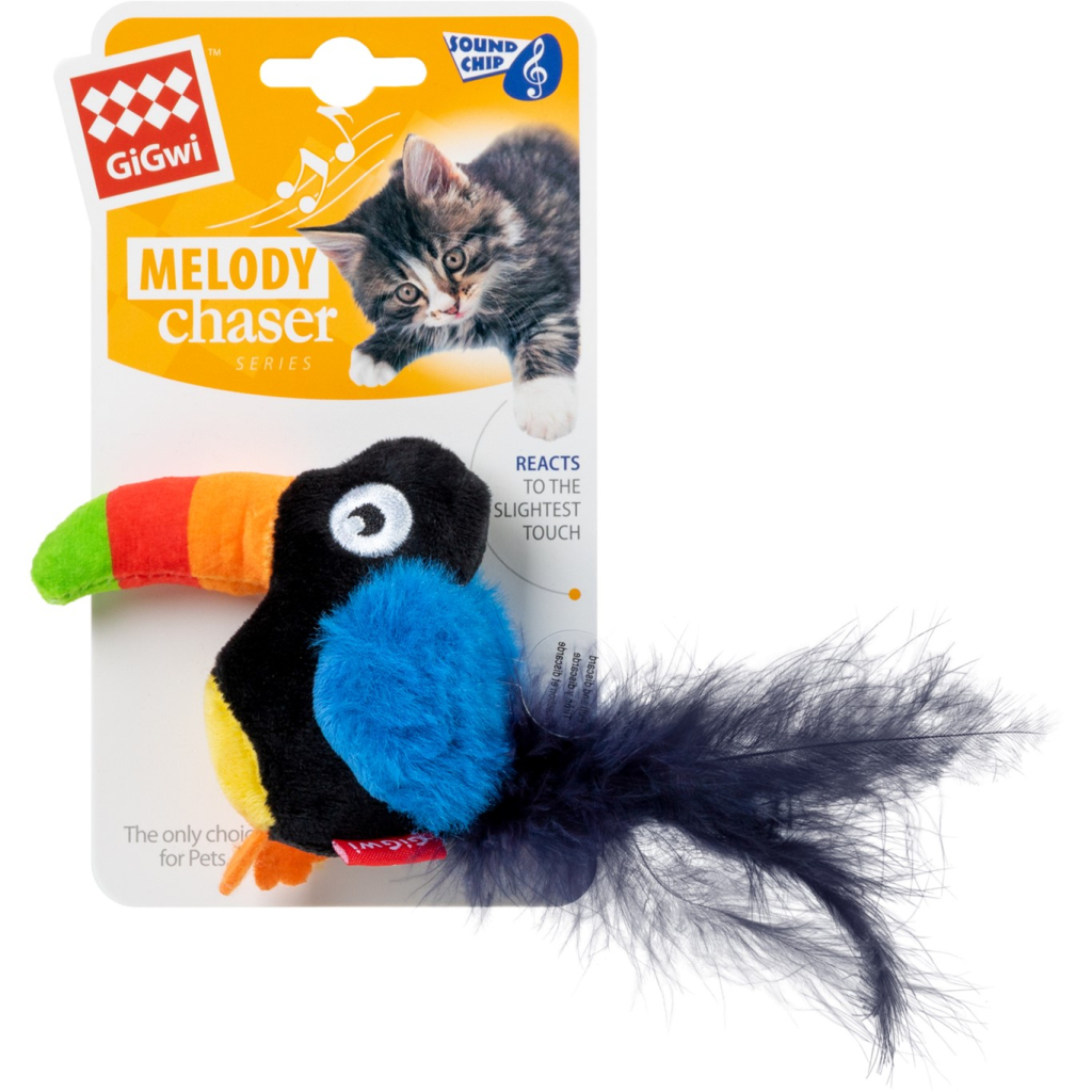Іграшка для котів GiGwi Melody chaser Тукан зі звуковим чипом 10 см (75024) - зображення 2