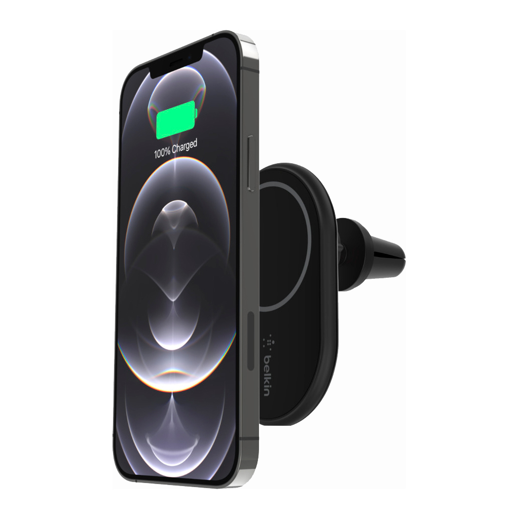 Зарядний пристрій Belkin Car Mount Magnetic Charging Qi, black (WIC004BTBK-NC) - зображення 4