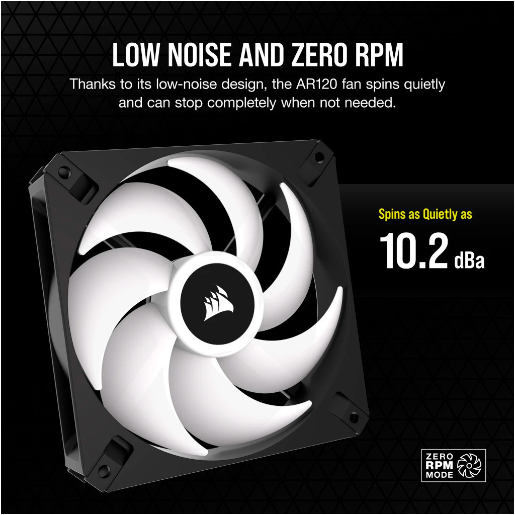 Кулер до корпусу Corsair iCUE AR120 Digital RGB Black (CO-9050166-WW) - зображення 10