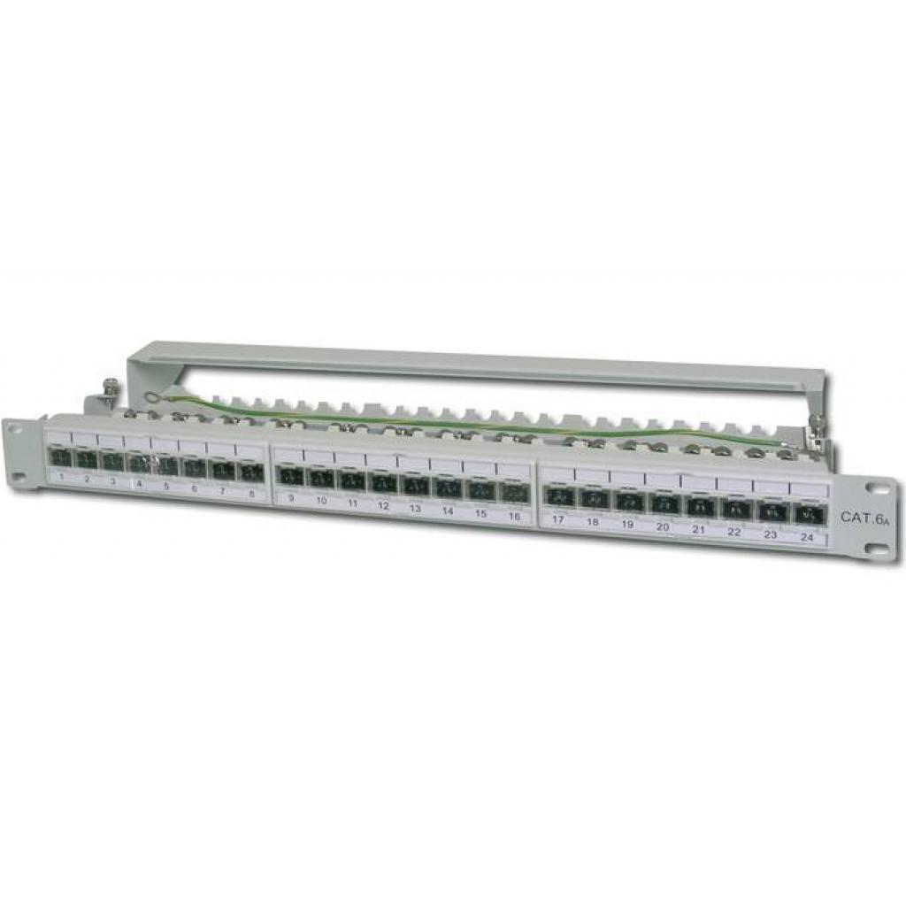 Патч-панель Digitus 19" 1U 24 порти 6a FTP у зборі (DN-91624S-EA) - изображение 2