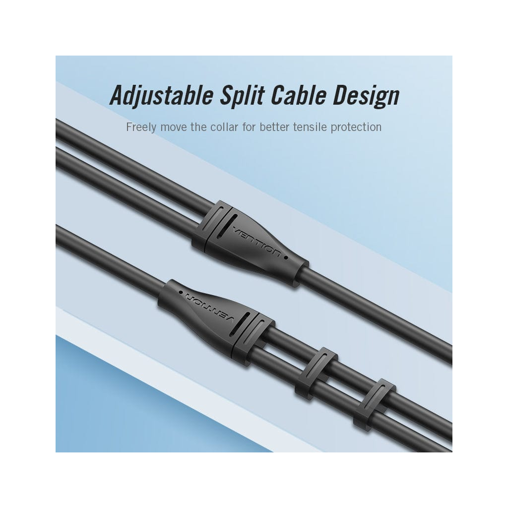 Кабель мультимедійний Jack 3.5mm 4pin M to 2X 3.5mm F Vention (BBVBY) - изображение 5