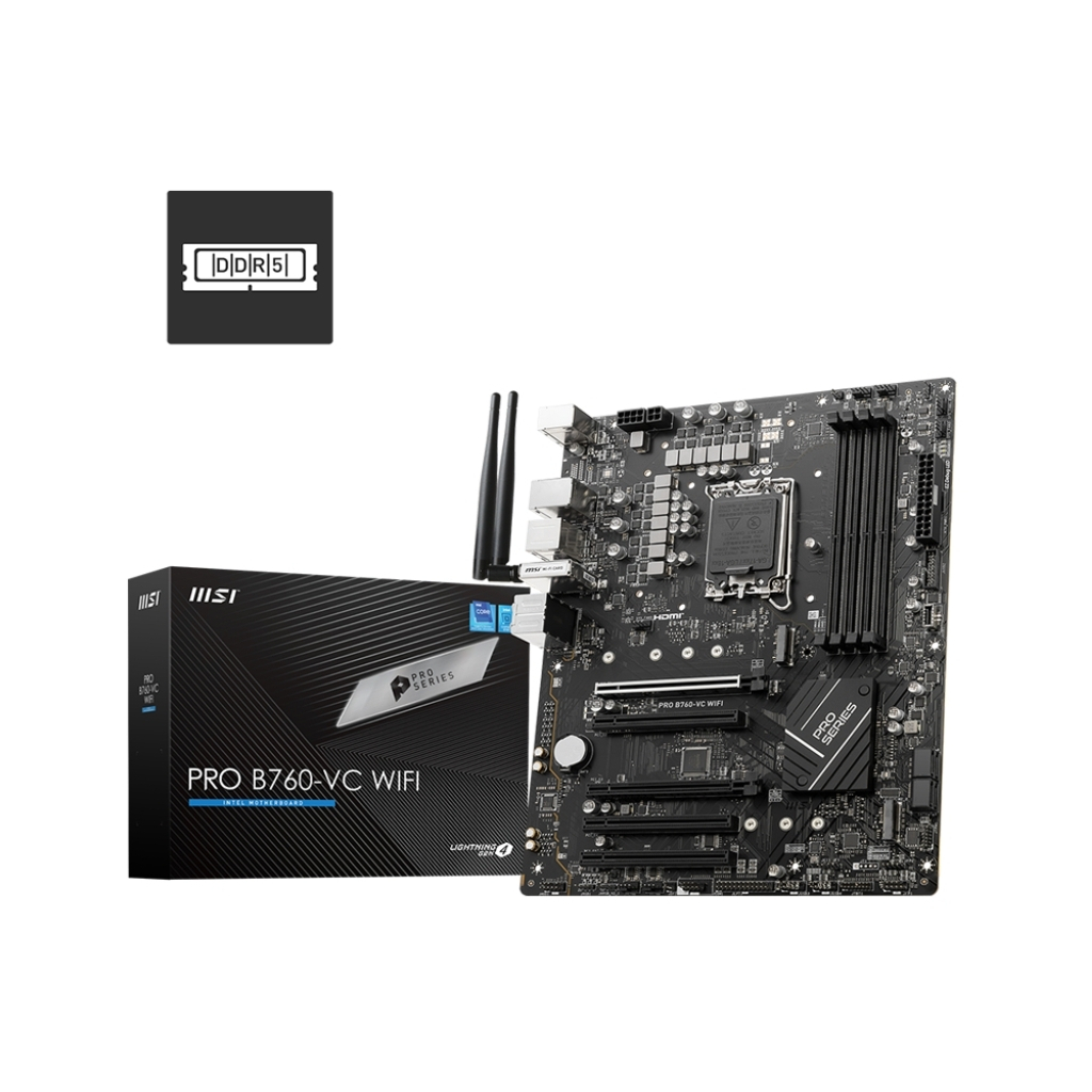 Материнська плата MSI PRO B760-VC WIFI - зображення 1