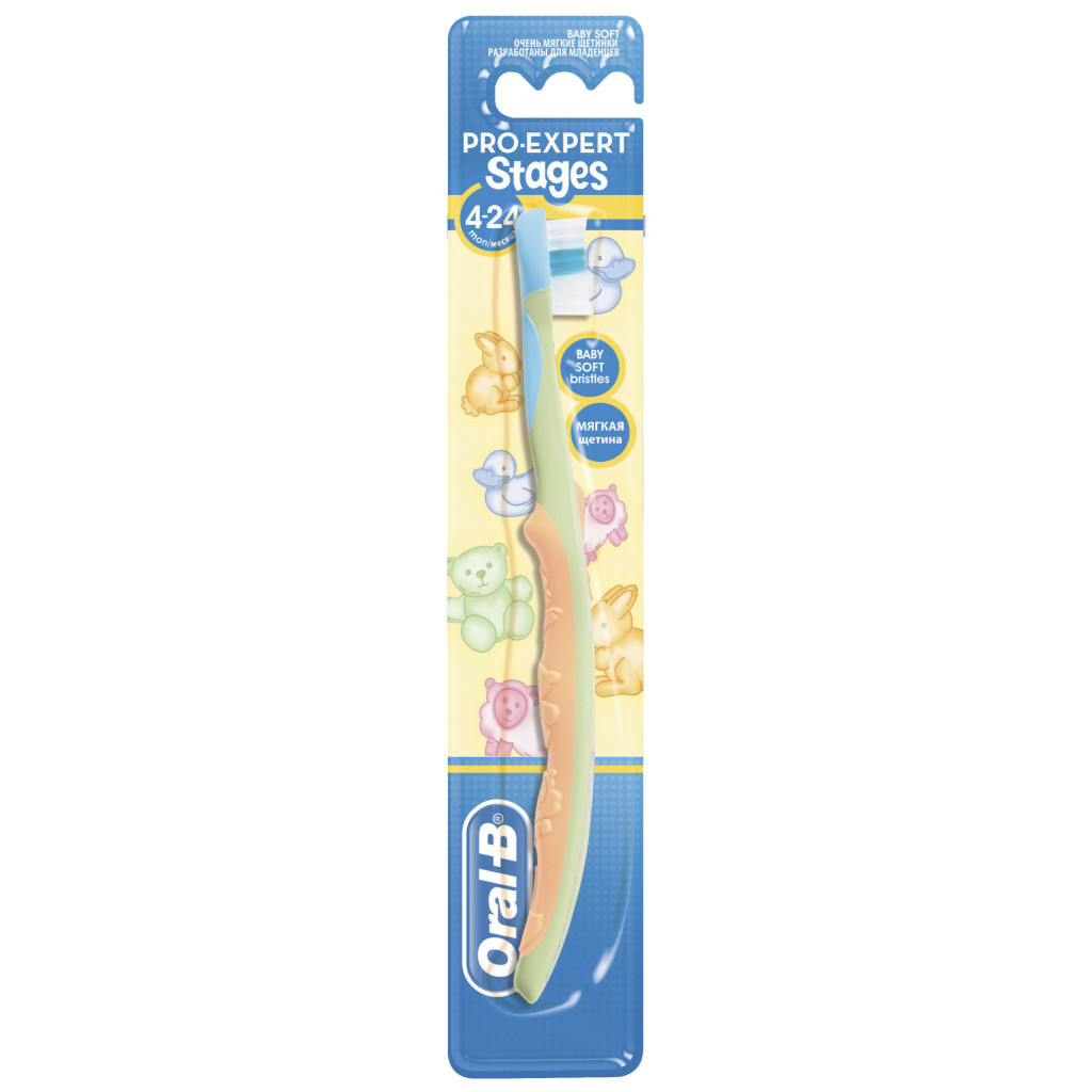 Дитяча зубна щітка Oral-B Stages 1 (2–24 місяці) екстра м'яка 1 шт (3014260278311) - зображення 1