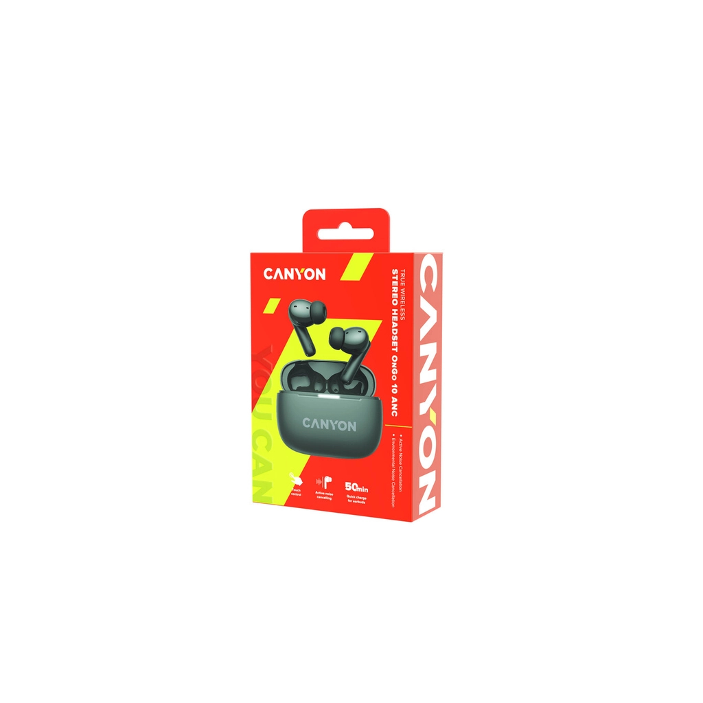 Навушники Canyon TWS-10 OnGo ANC ENC Graphite (CNS-TWS10B) - зображення 6