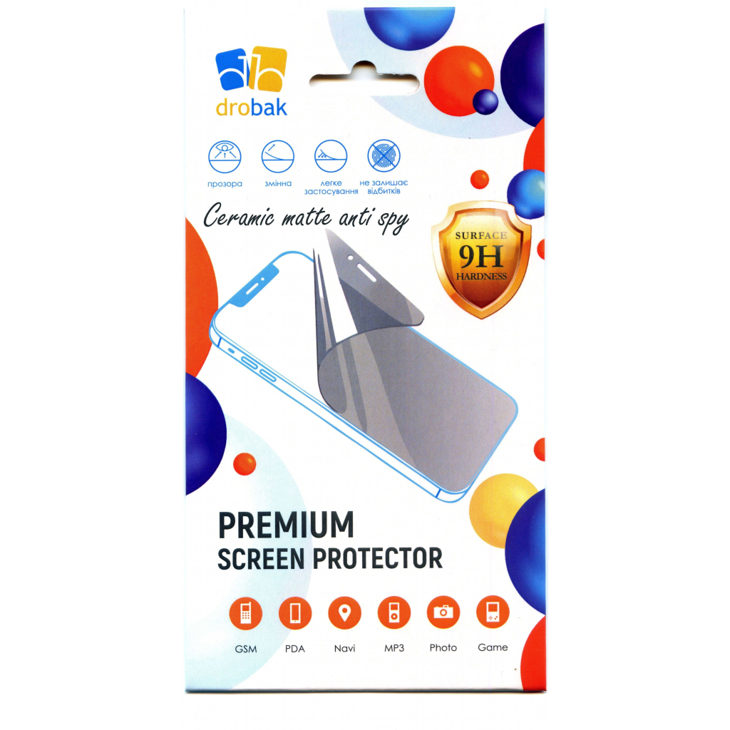 Скло захисне Drobak Matte Ceramics Anty Spy Apple iPhone 14 (535328) - зображення 2