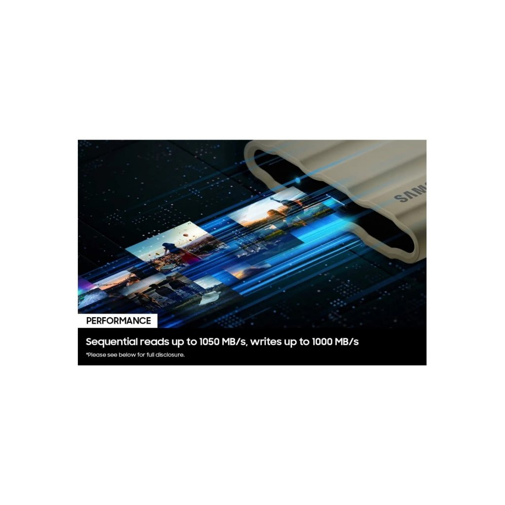 Накопичувач SSD USB 3.2 1TB T7 Shield Samsung (MU-PE1T0K/EU) - изображение 7