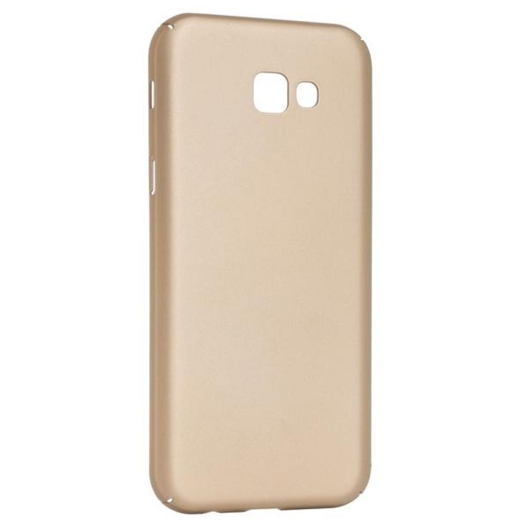 Чохол до мобільного телефона Digi SAMSUNG A7 (2017)/A720 - Soft touch PC (Gold) (6330590) - зображення 1