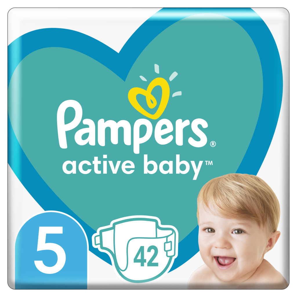 Підгузки Pampers Active Baby Junior Розмір 5 (11-16 кг) 42 шт (8001090950178) - зображення 1