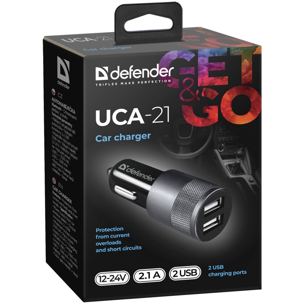 Зарядний пристрій Defender 2xUSB 12W (2xUSB-A) 2.1A UCA-21 (83821) - зображення 4