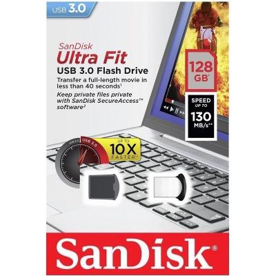 USB флеш накопичувач SanDisk 128Gb Cruzer Fit Ultra USB 3.0 (SDCZ43-128G-G46) - зображення 5