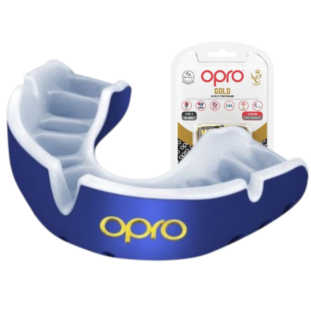 Капа Opro Gold Blue/Pearl (102504002) (Gold_Blue/Pearl) - зображення 1