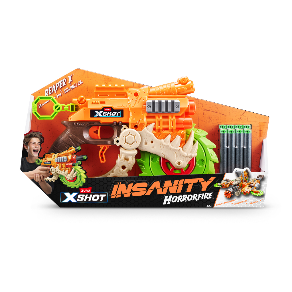 Іграшкова зброя Zuru Бластер X-Shot Insanity horrorfire Reaper-x (36730) - зображення 10
