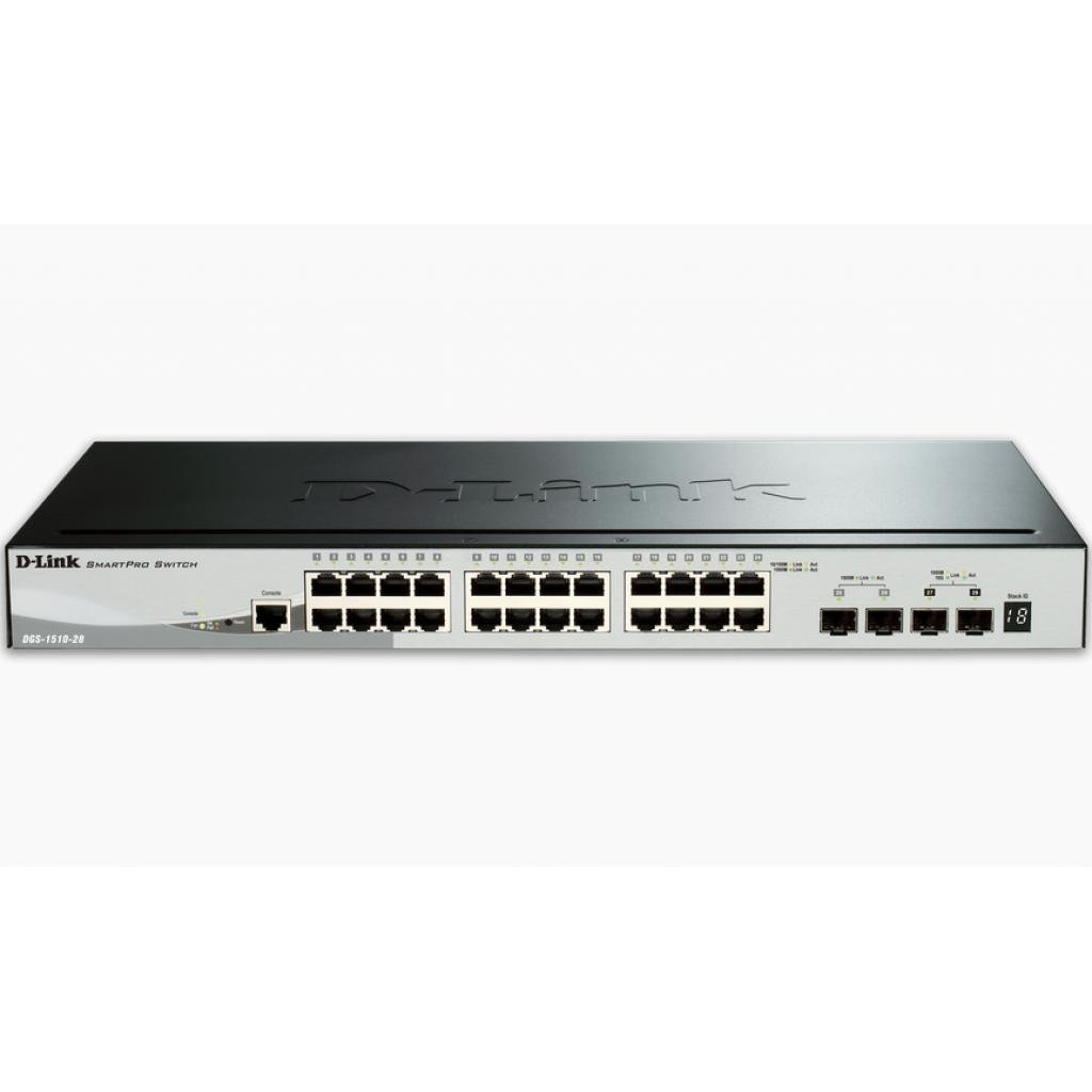 Комутатор мережевий D-Link DGS-1510-28 - зображення 1