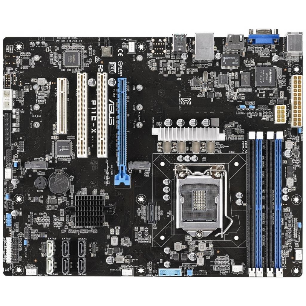 Серверна материнська плата ASUS P11C-X s1151 C242, 4xDDR4, M.2 USB 3.1 ATX (P11C-X) - зображення 2