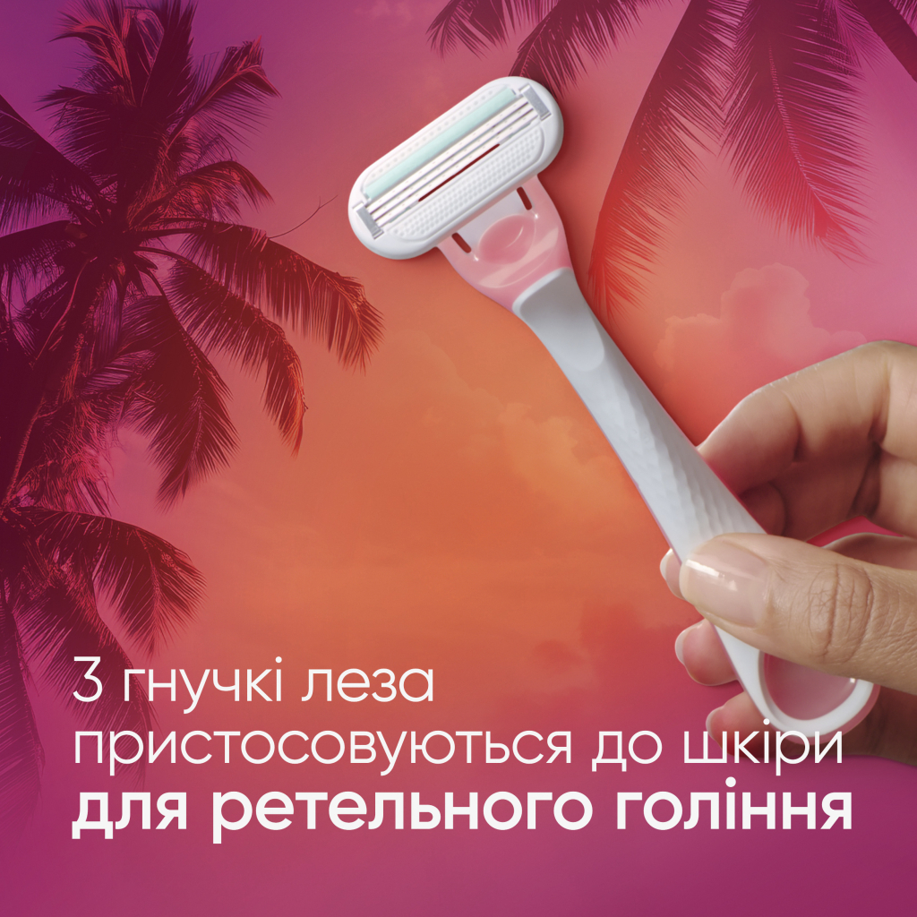 Бритва Gillette Venus Smooth Miami 6 шт. (8700216756907) - изображение 4