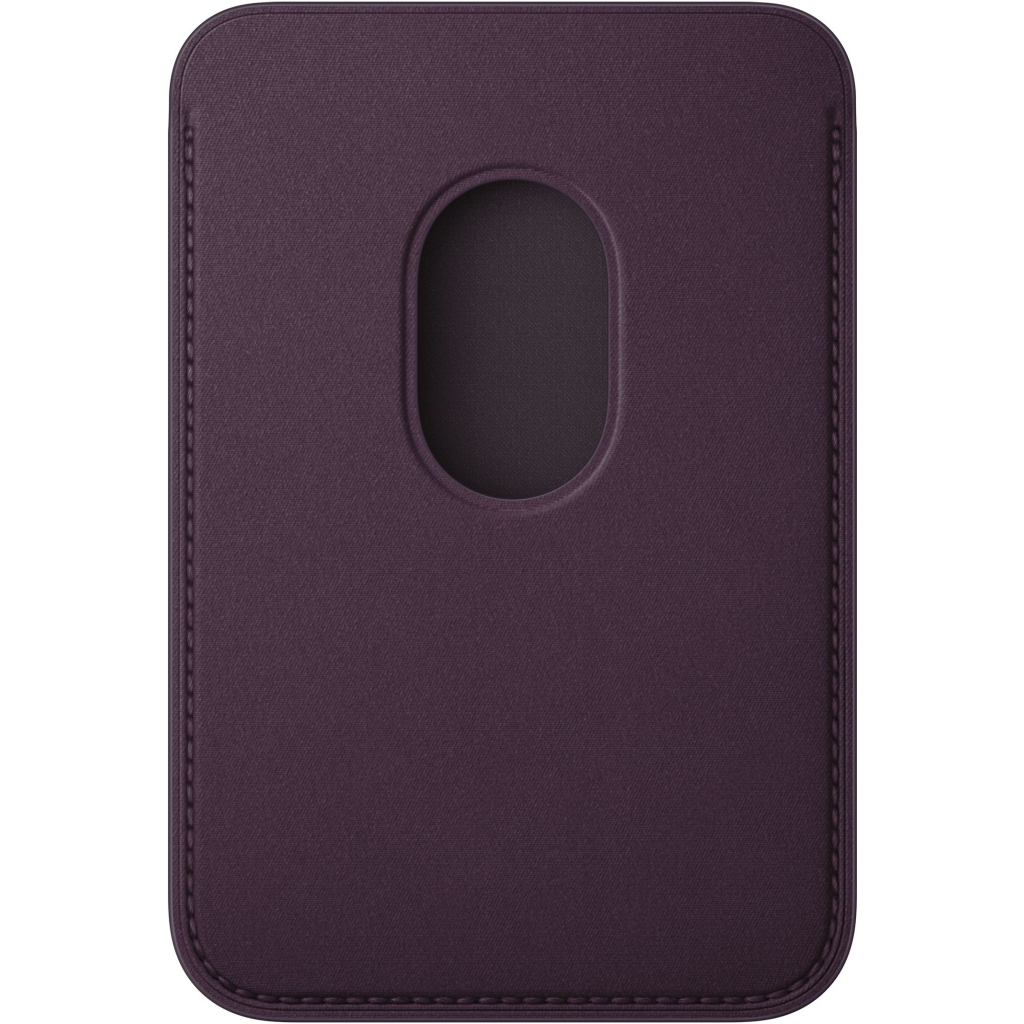 Чохол до мобільного телефона Apple iPhone FineWoven Wallet with MagSafe - Blackberry (MA7A4ZM/A) - зображення 2