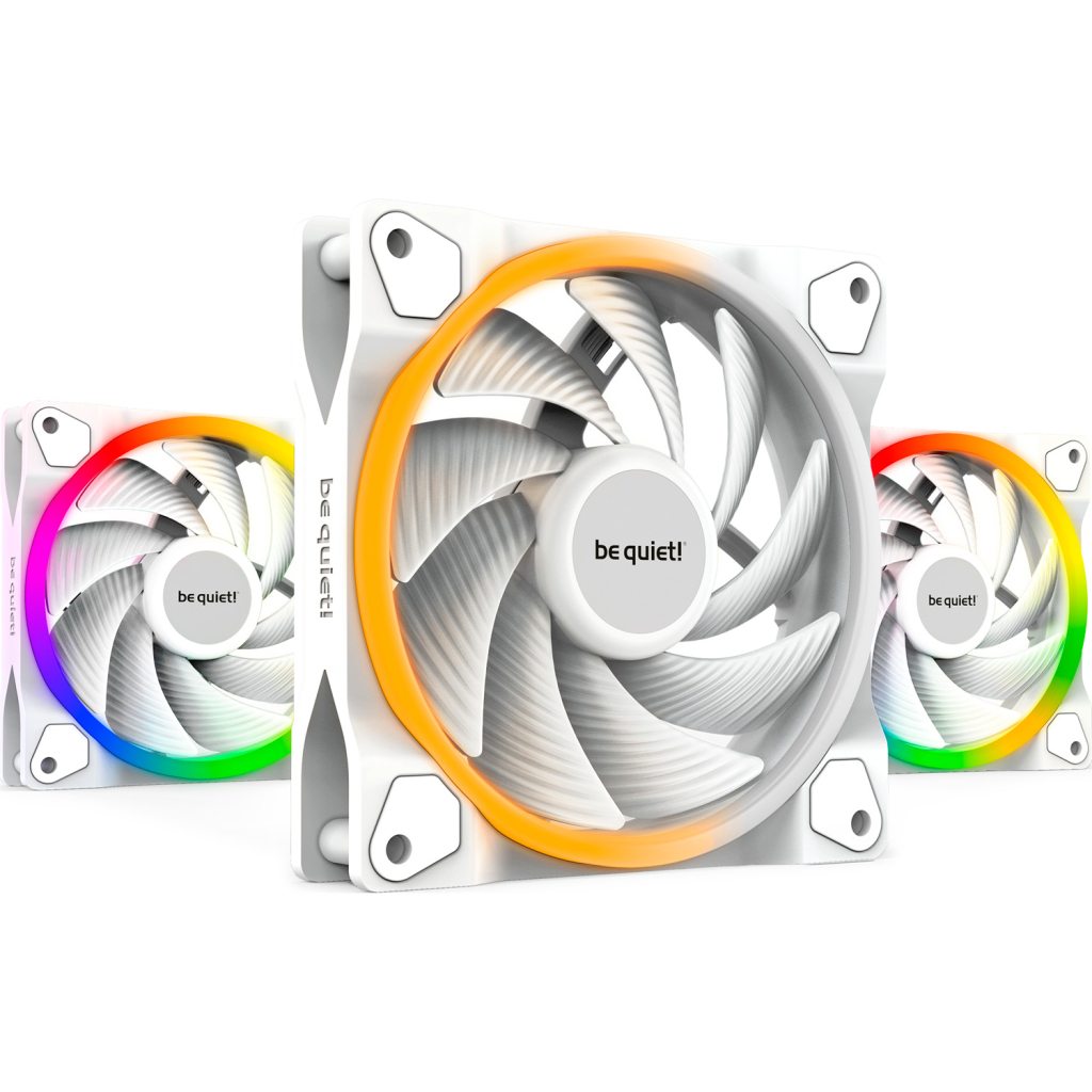 Кулер до корпусу Be quiet! Light Wings White 120mm PWM high-speed (BL101) - зображення 1