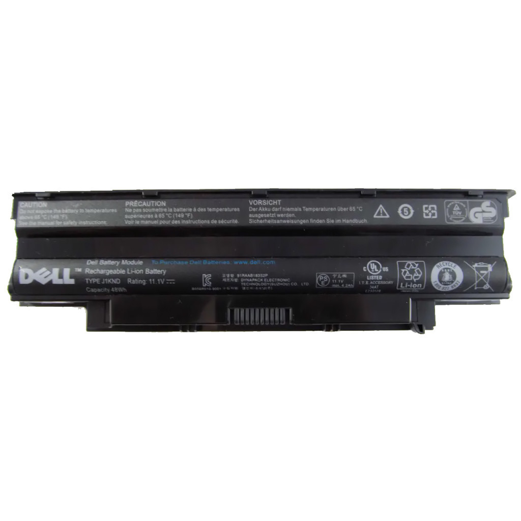Акумулятор до ноутбука Dell Inspiron 13R J1KND, 4400mAh (48Wh), 6cell, 11.1V, Li-ion AlSoft (A47820) - зображення 1